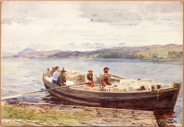 Ferrying Sheep on a Scottish Loch
